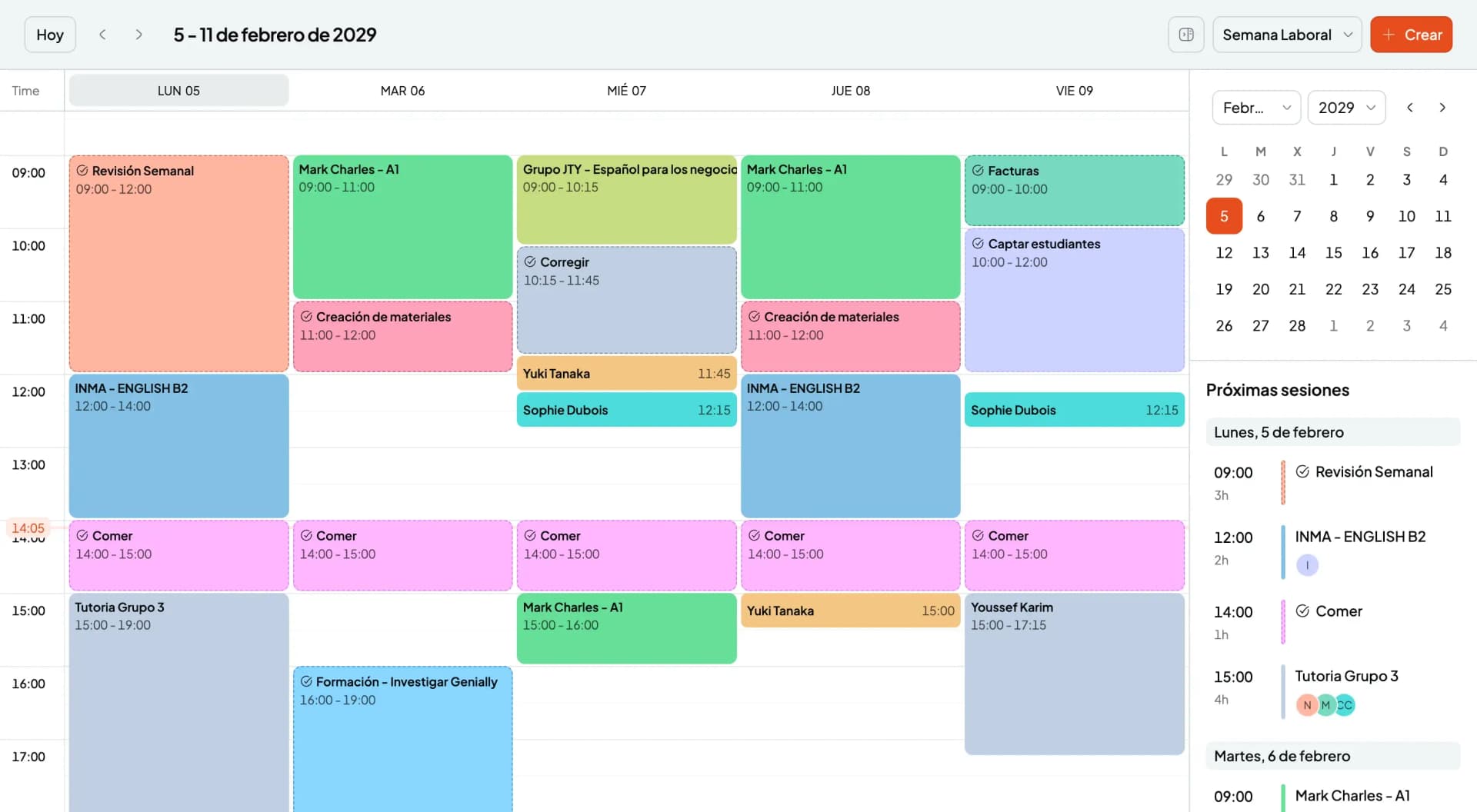 SmartCookie calendar